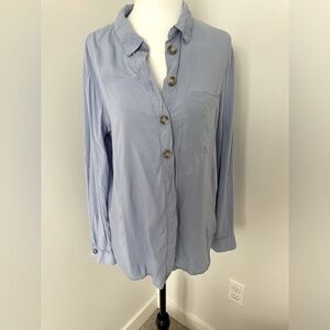 Dynamite Blue Button Down Shirt - Size Medium